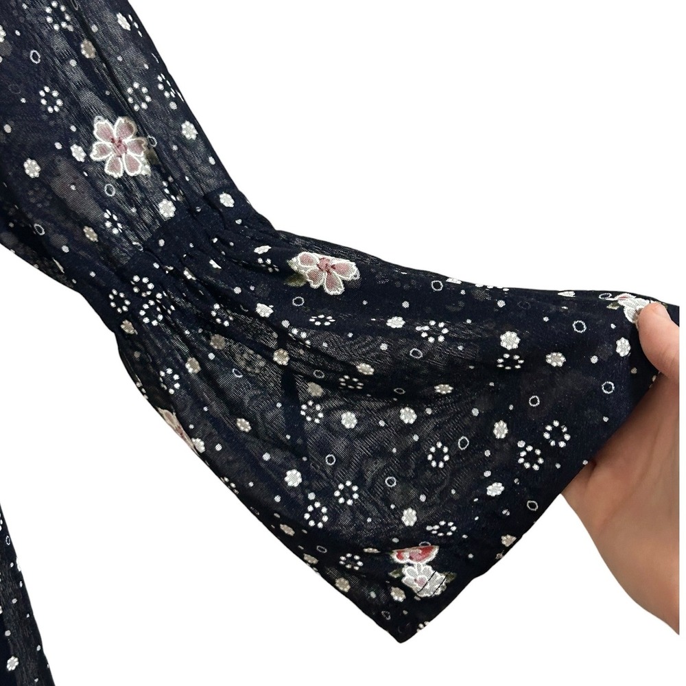 Siren Lily Petites Dress Floral Bell Sleeve Romantic Whimsigoth Fairy Grunge PS - Picture 10 of 10